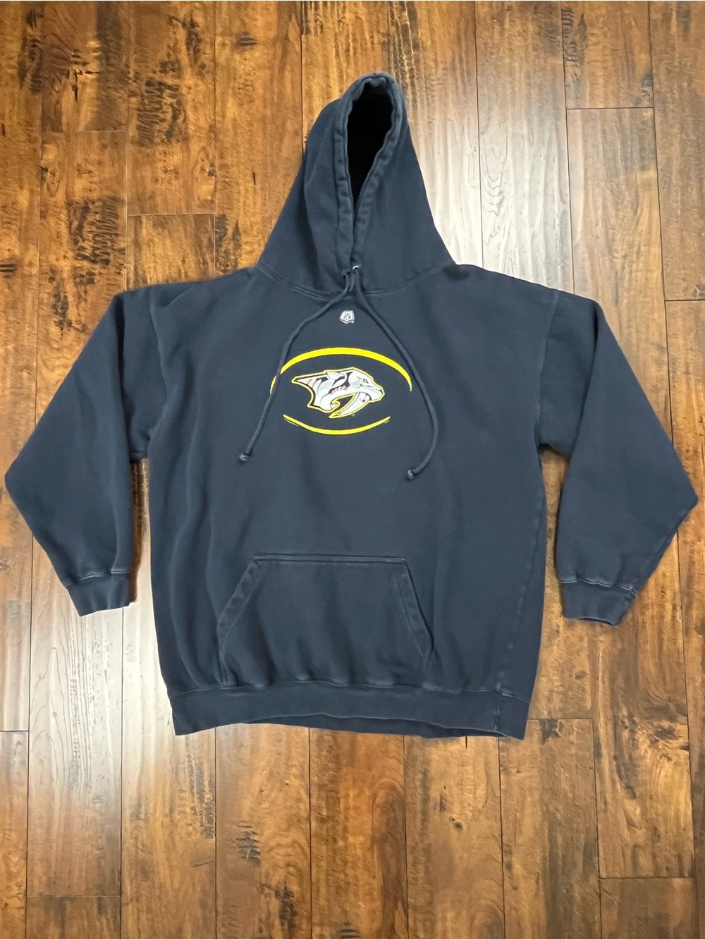 Vintage Y2K Lee Sport NHL Nashville Predators Pullover Hoodie Blue Men’s 2XL.